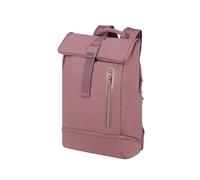 American Tourister Urban Tide - Mochila PC Rolltop 15.6", Mochila Business & Viaje Repelente al Agua con Compartimento Zapatos/Ropa, para Oficina, Escuela & Universidad - Rosa (Galactic Mauve)