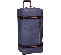 American Tourister Urban Track Bolsa de viaje L, azul oscuro y naranja, talla estándar, Bolsa de viaje con ruedas