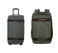 American Tourister Urban Track & Take2Cabin - Bolsa de viaje con 2 ruedas, 68 cm, 84 L y Equipaje de mano Ryanair, 25 x 20 x 40 cm, 24,5 L - Set completo Urban Track - Caqui oscuro