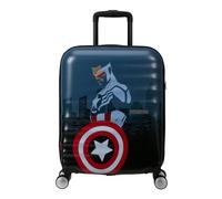 American Tourister Wavebreaker Disney Maleta Trolley de Cabina, 55 cm | Captain America City, maleta rígida, 55x40x20 cm, 36 L, 2.6 kg, con candado TSA y separador con cremallera en U y bolsillo