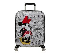 American Tourister Wavebreaker Disney Maleta Trolley de Cabina, 55 cm | Minnie Comics White, maleta rígida, 55x40x20 cm, 36 L, 2.6 kg, con candado TSA y separador con cremallera en U y bolsillo