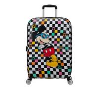 American Tourister Wavebreaker Disney Maleta Trolley Grande, 67 cm | Mickey Check, maleta rígida, 67H x 47W x 26D cm, 64 L, 3.6 kg, con candado TSA y separador con cremallera en U y bolsillo