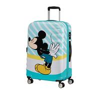 American Tourister Wavebreaker Disney - Spinner M, equipaje para niños, 67 cm, 64 L, multicolor (Mickey Blue Kiss)