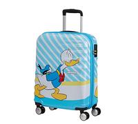 American Tourister Wavebreaker Disney - Spinner S, equipaje para niños, 55 cm, 36 L, multicolor (Donald Blue Kiss)