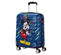 American Tourister Wavebreaker Disney - Spinner S, Equipaje para Niños, 55 cm, 36 L, Multicolore (Mickey Future Pop)