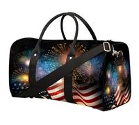 American Travel Duffel Bag for Women Men Kids Girls Boys, American Memorial Day 22.7 L Weekend Overnight Bag Shoulder Tote Luggage Bag for Sports Gym Travel, color, 22.7 L, Organizador de bolsas