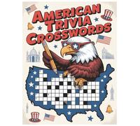 American Trivia Crosswords: Fun puzzle book about America and its History | Music | Art | Culture | Food: Monumental Places | States | Baseball
