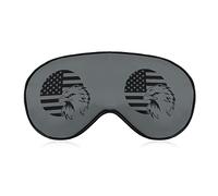 American USA Flag Eagle Soft Eye Masks con correa ajustable Ligero y cómodo con los ojos vendados para dormir