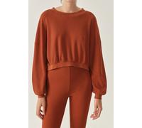 American Vintage Long-sleeved Crew Neck Sweatshirt Foggy Talla: L | Sudaderas con Capucha Outlet | Mujer