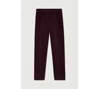 AMERICAN VINTAGE Pantalón carrot de terciopelo PADOW. Color Caoba