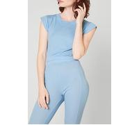 American Vintage Round Collar Fitted Short T-shirt Glacier Talla: S | Camisetas de Seda Outlet | Mujer