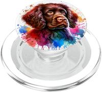 American Water Spaniel Dog Sporting Group Obra de Arte PopSockets PopGrip para MagSafe