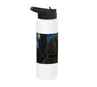 American Water Spaniel Dog Van Gogh Noche estrellada Stainless Steel Insulated Water Bottle