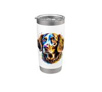 American Water Spaniel Pop Art I Dog Lover I Splash Art Vaso térmico de acero inoxidable de doble pared