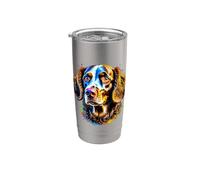American Water Spaniel Pop Art I Dog Lover I Splash Art Vaso térmico de acero inoxidable de doble pared