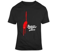 American Werewolf In London Graphic Top Unisex 100% Cotton Short-Sleeve T-Shirts Black XXXL