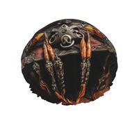 American West Rodeo Hat Print - Gorro de ducha impermeable de doble capa para mujeres y hombres, reutilizable, banda elástica