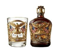 American Whiskey Bottle Set - 1776-2026 Eagle Commemorative 350ml Glass