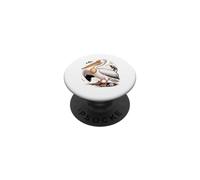 American White Pelican Sea Bird Birder PopSockets PopGrip Adhesivo