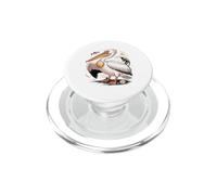 American White Pelican Sea Bird Birder PopSockets PopGrip para MagSafe