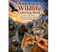 American Wildlife Coloring Book: 50 Iconic of North America's Most Remarkable Animals