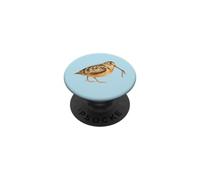 American Woodcock Bird Obtiene una Lombriz de Tierra Lindo Birding PopSockets PopGrip Adhesivo