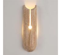 American Yellow Travertine Living Room Wall Mount Light Fixtures Creative long strip Bedroom Sconces 6W Warm Backdrop Lamps for Stairs Aisle Balcony