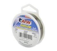 Americana Alambre de la Pesca Surflon Nylon Recubierto de Acero Inoxidable 1 x 7 líder Wire, Camo Brown