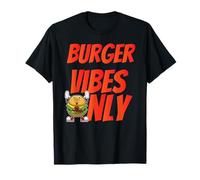 Americana Burger Lover Divertido Comida Rápida Vibes 50s Diner Retro Camiseta