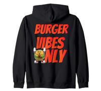 Americana Burger Lover Divertido Comida Rápida Vibes 50s Diner Retro Sudadera con Capucha