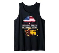 Americana Creciente con raíces de Sri Lanka - Sri Lanka Camiseta sin Mangas
