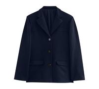 Americana de piel para mujer, tallas grandes, chaqueta elegante, con botones, chaqueta de traje, chaqueta de entretiempo vintage, chaqueta de ante, chaqueta, chaqueta, chaqueta deportiva, de negocios