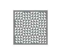 Americana Decor triángulo, diseño de Patchwork, Color Azul, 12 x 30,48 cm