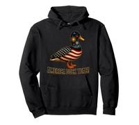 Americana Duck Yeah! Bandera Americana Fuegos Artificiales Divertido Vintage Sudadera con Capucha