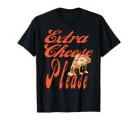Americana Extra Cheese Pepperoni Pizza Estilo Nueva York Retro Camiseta