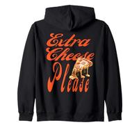 Americana Extra Cheese Pepperoni Pizza Estilo Nueva York Retro Sudadera con Capucha