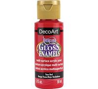 Americana Gloss Enamels Acrylic Paint 2Oz-True Red