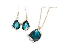 Americana Gotas de Agua Amor joyería de Cristal Collar joyería Exquisito Conjunto de Novia Foto Boda Conjunto Regalo