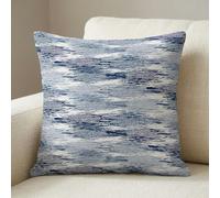 Americanflat 20x20 Throw Pillow with Sewn-in Insert - All-in-One Decorative Pillows - No Cover Needed - Soft and Durable Cushion for Bed or Sofa - Polyester - Blue and White