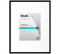 Americanflat Portarretratos de 20 x 26 pulgadas con plexiglás pulido, úsalo como marco de 11 x 14 pulgadas con paspartú o marco de 20 x 26 pulgadas sin paspartú, colección Streamline, marco delgado
