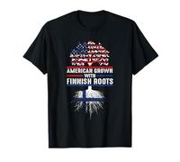 Americano cultivado con raíces finlandesas USA Finlandia Vintage Suomi Camiseta