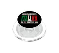 Americano de Nacimiento Italiano por Gracia de Dios Italia Cita PopSockets PopGrip para MagSafe