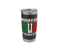 Americano de nacimiento Italiano por gracia de Dios Italia Cita Vaso térmico de acero inoxidable de doble pared