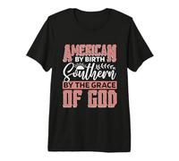 Americano de Nacimiento Sur por Country Music Southern Belle Camiseta Premium