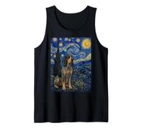 Americano Inglés Coonhound Perro Noche Estrellada Camiseta sin Mangas