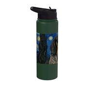Americano Inglés Coonhound Perro Noche Estrellada Stainless Steel Insulated Water Bottle