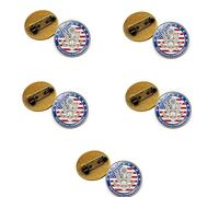 Americans - Broche conmemorativo del 250 aniversario para abrigo, bolsa o cuaderno, decoración de ropa, accesorios de ropa, insignia conmemorativa de moda antigua, N, como se describe