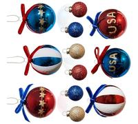 Americans Flag Inspires Ornament for Independence Day Decorations and Elegant Themed Parties Nationalistic Home Deck Set