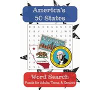 America's 50 States Word Search Puzzle Book: Word Searches with Easy to Read Print about America's 50 States, USA Landmarks, American History, ... for Vacations and Free Times Time
