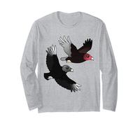 America's Vultures Cute Cartoon Pavo & Black Buitre Birds Manga Larga